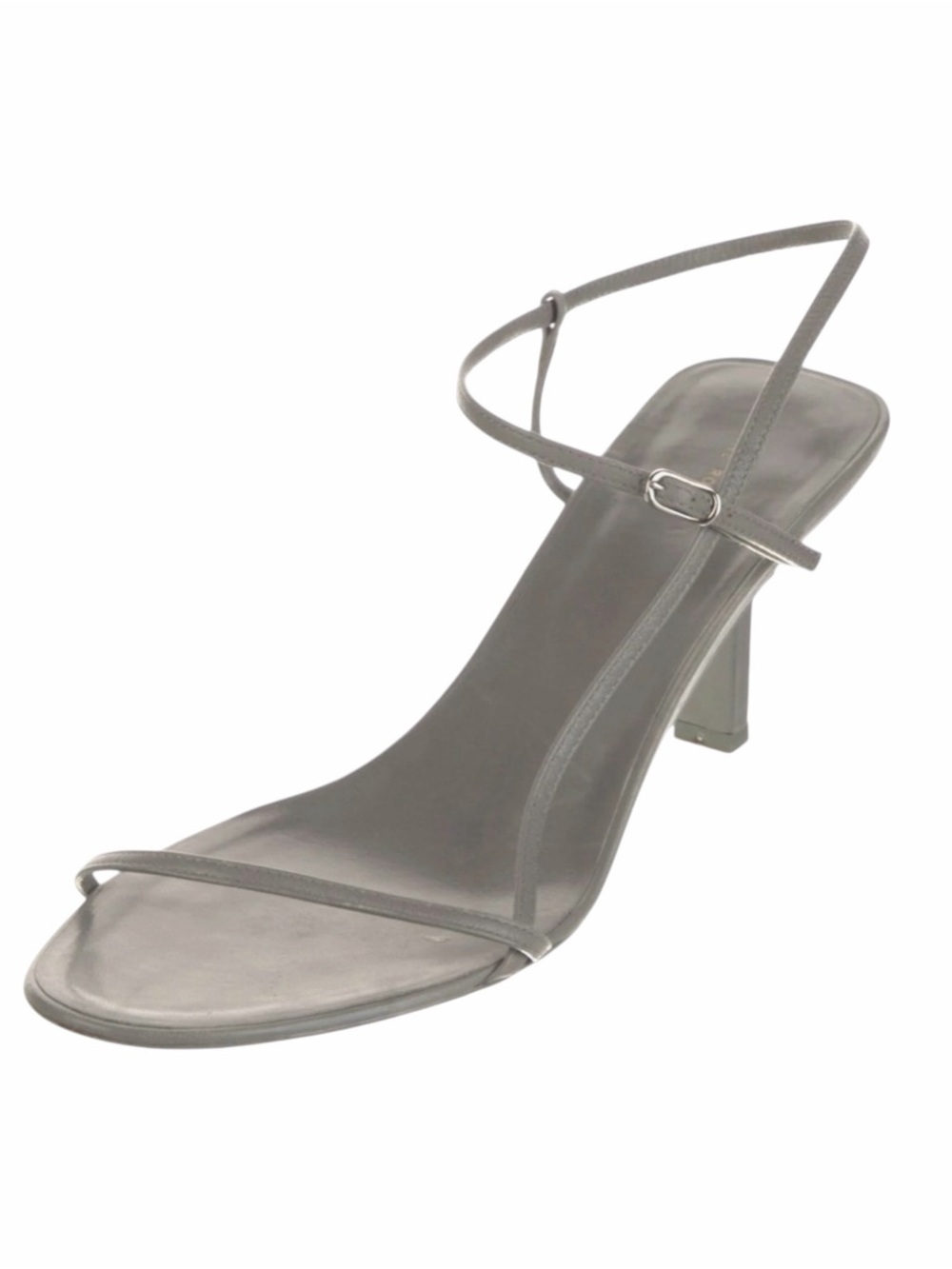 The Row Gray Bare Sandal Strappy Leather Heel Shoe size 40